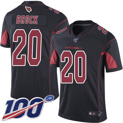 Arizona Cardinals Limited Black Men Tramaine Brock Jersey NFL Football #20 100th Season Rush Vapor Untouchable